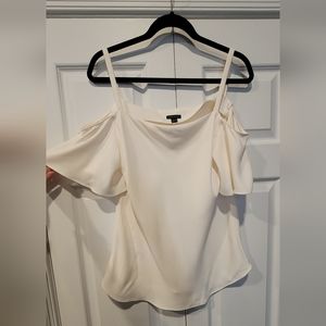 Ann Talor ivory off shoulder blouse size L